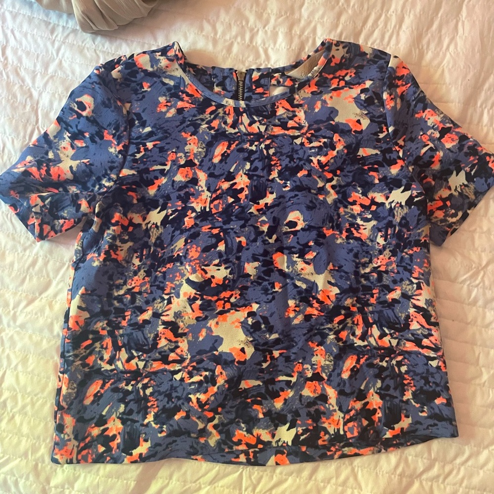 Mcginn blue and orange top